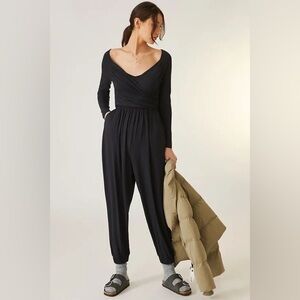 Anthropologie Black Jumpsuit